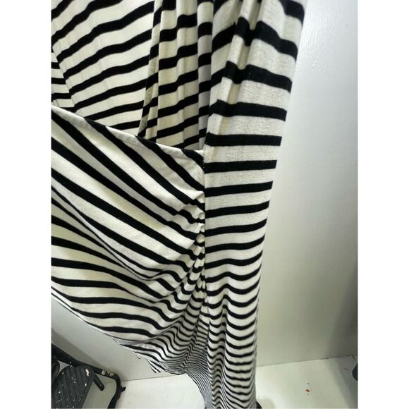 Soma Intimates Striped faux wrap dress Size L - Picture 7 of 9